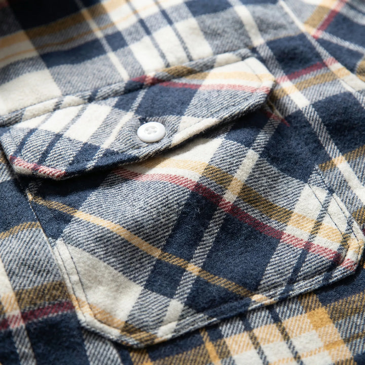 Gridloch - Hooded Plaid Shirt Jacket For Men