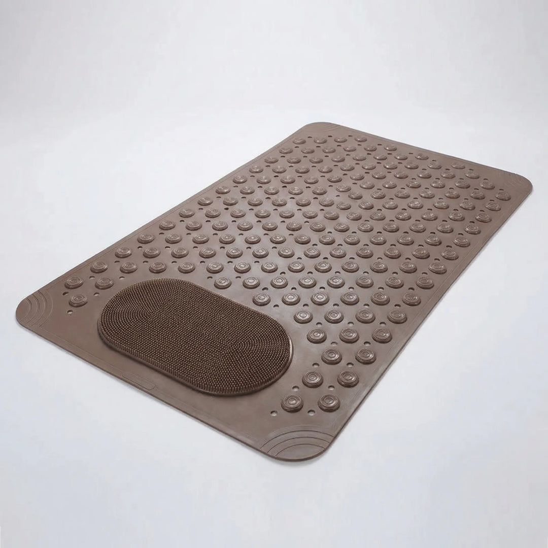 Grippex - Non-Slip Shower Mat With Foot Scrubber