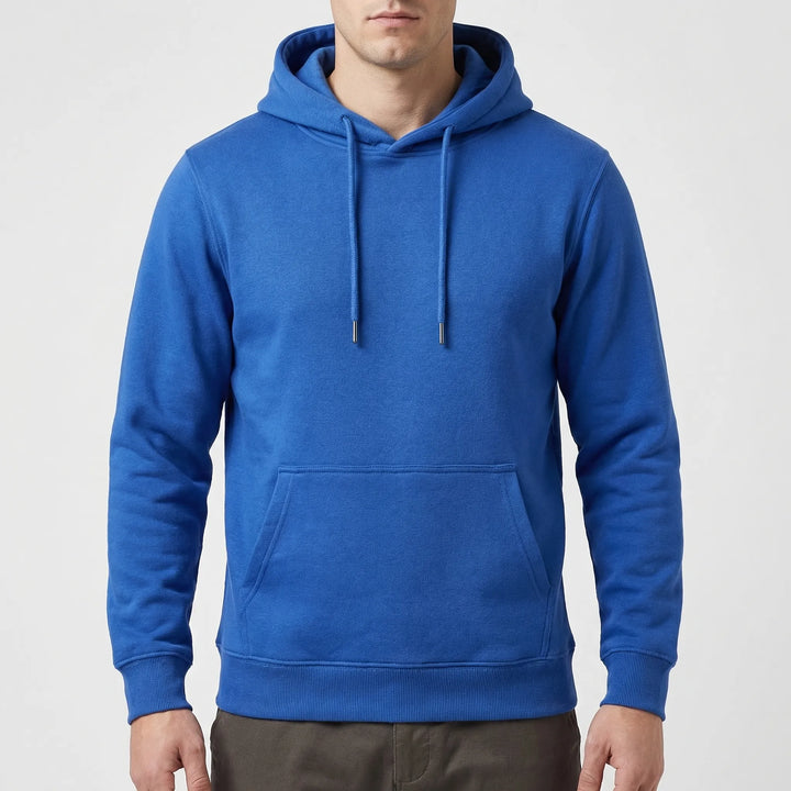 Hoodrix - Solid Color Pullover Hoodie For Men