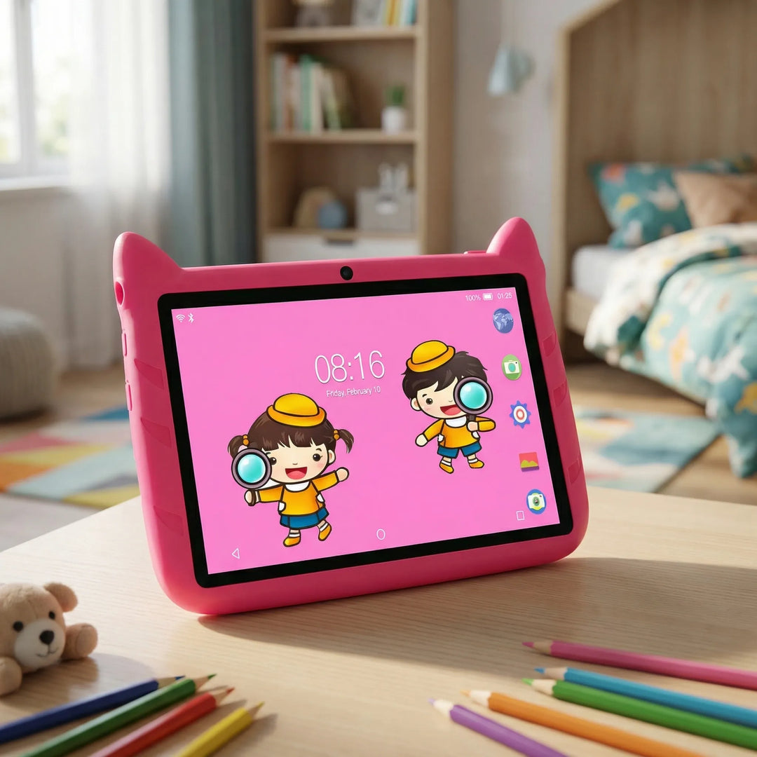 Kidtably - Compact 7-Inch Kids Tablet With Bumper Case