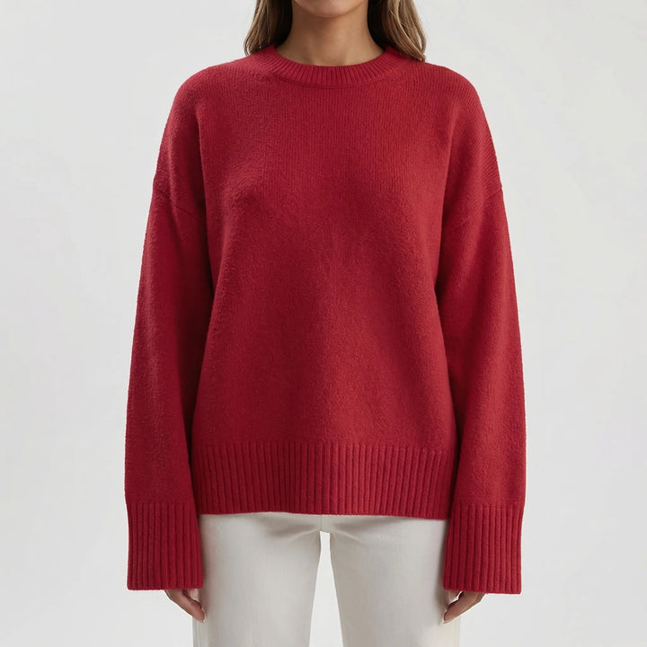Knovelle - Oversized Chunky Knit Pullover Sweater
