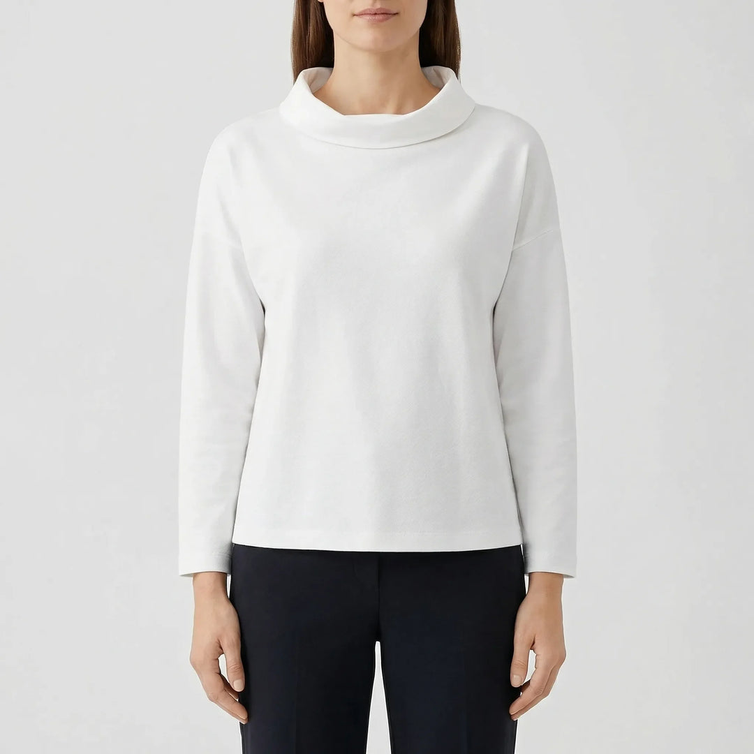 Lapelux - Half Turtleneck Relaxed Fit Top