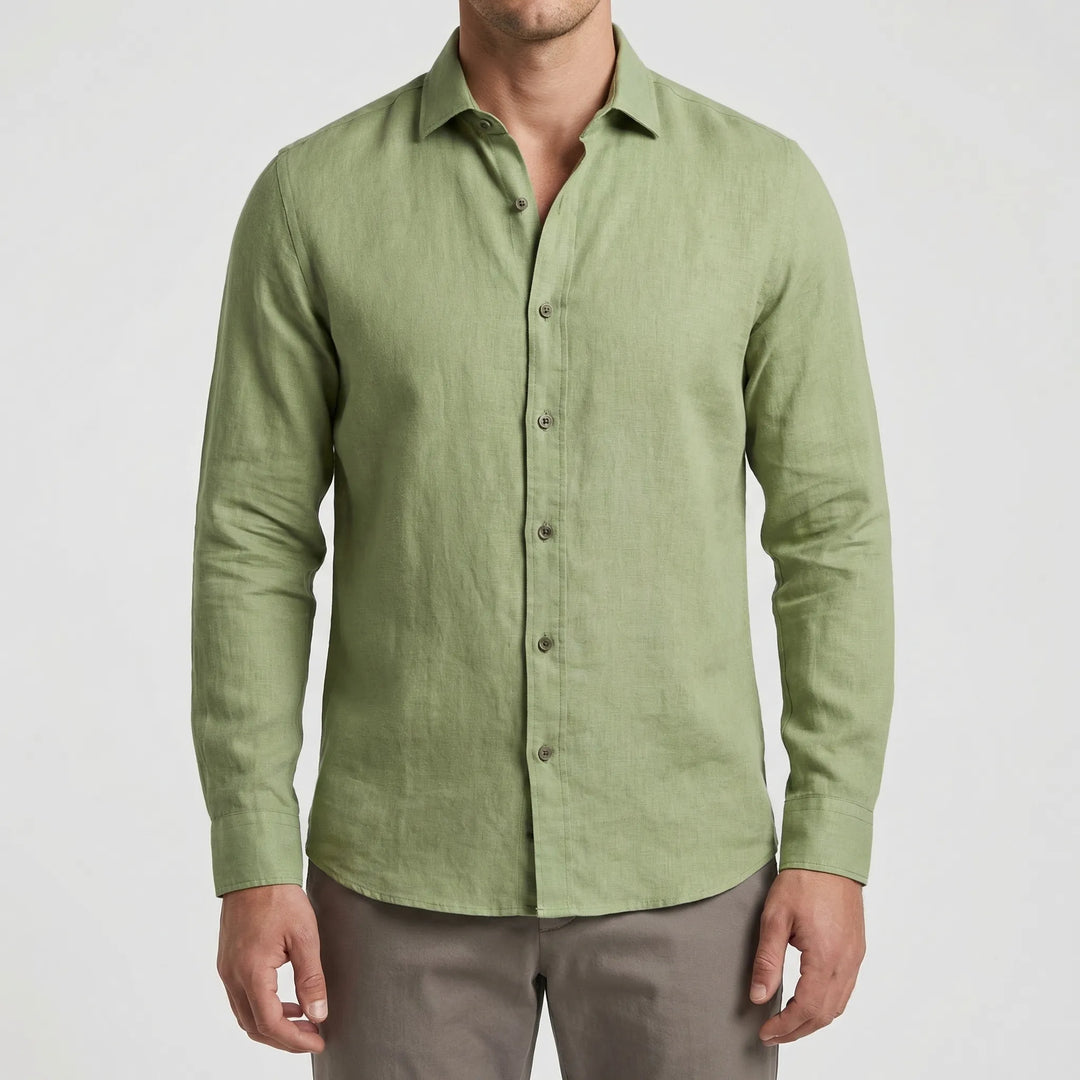 Linvero - Long Sleeve Tailored Button-Down Shirt