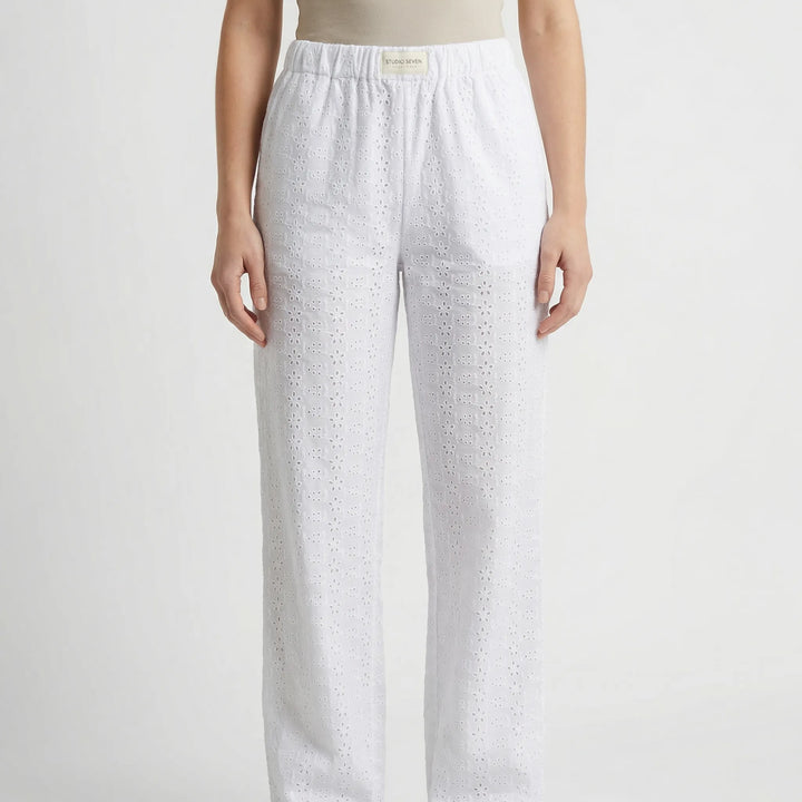 Lounvara - Relaxed Fit Elastic Waist Lounge Pants