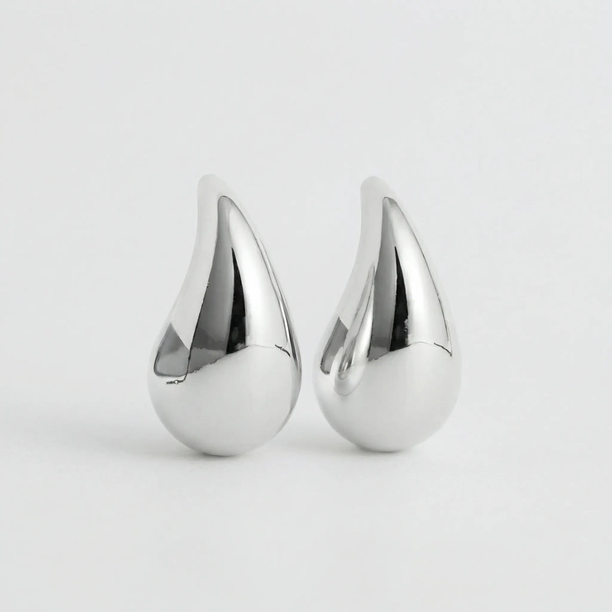 Lumidrop - Polished Teardrop Stud Earrings