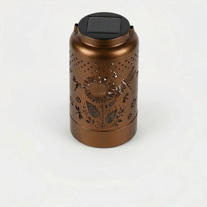 Lumivara - Decorative Solar Lantern With Cutout Design