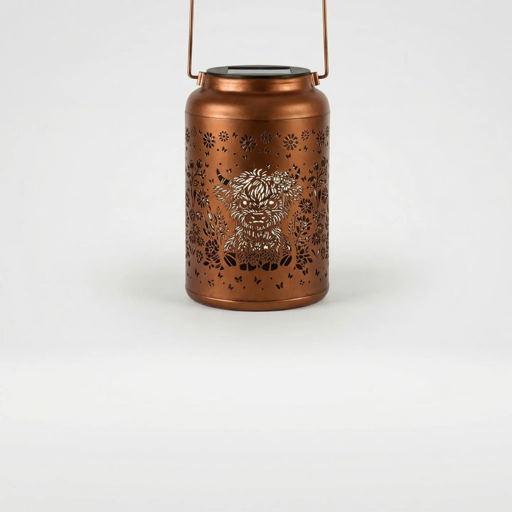 Lumivara - Decorative Solar Lantern With Cutout Design