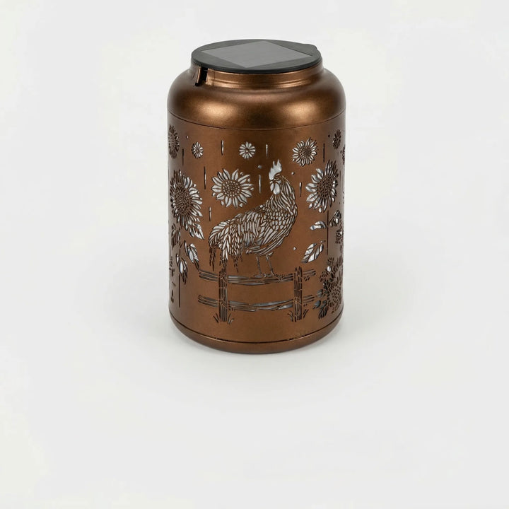 Lumivara - Decorative Solar Lantern With Cutout Design