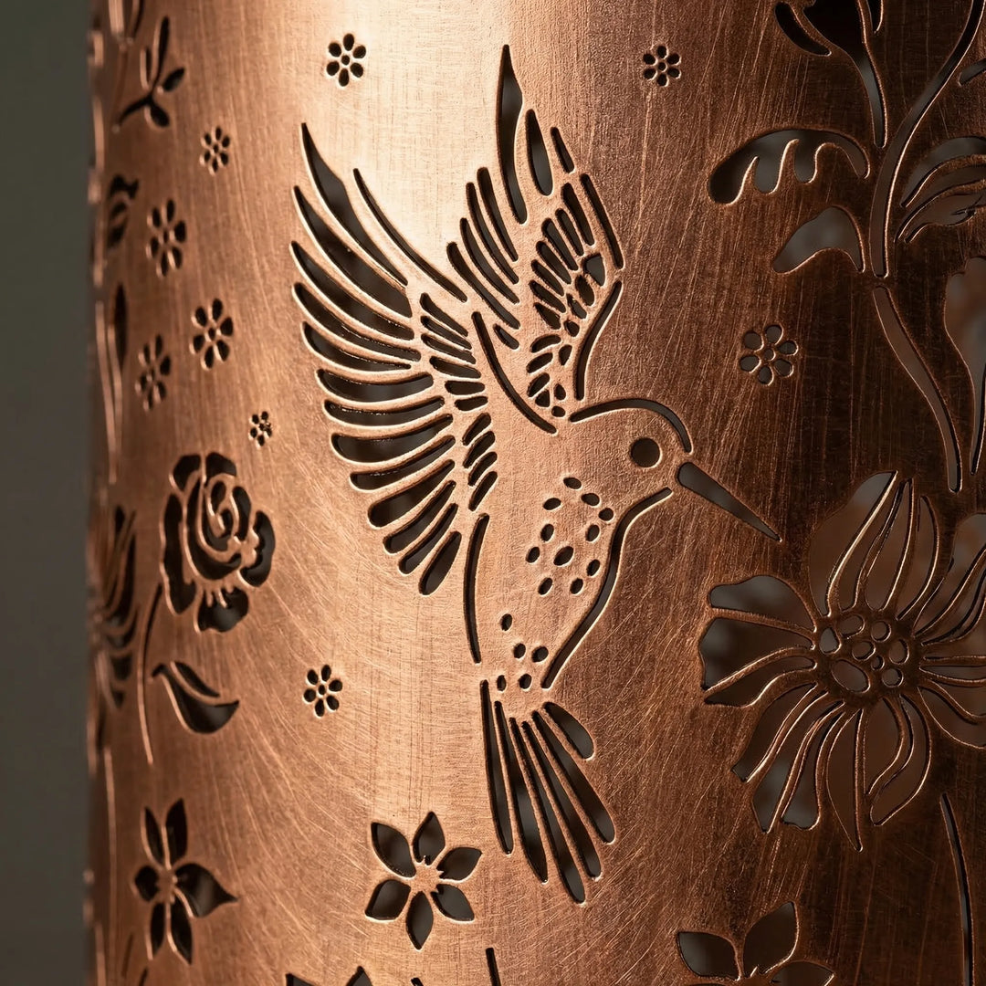 Lumivara - Decorative Solar Lantern With Cutout Design