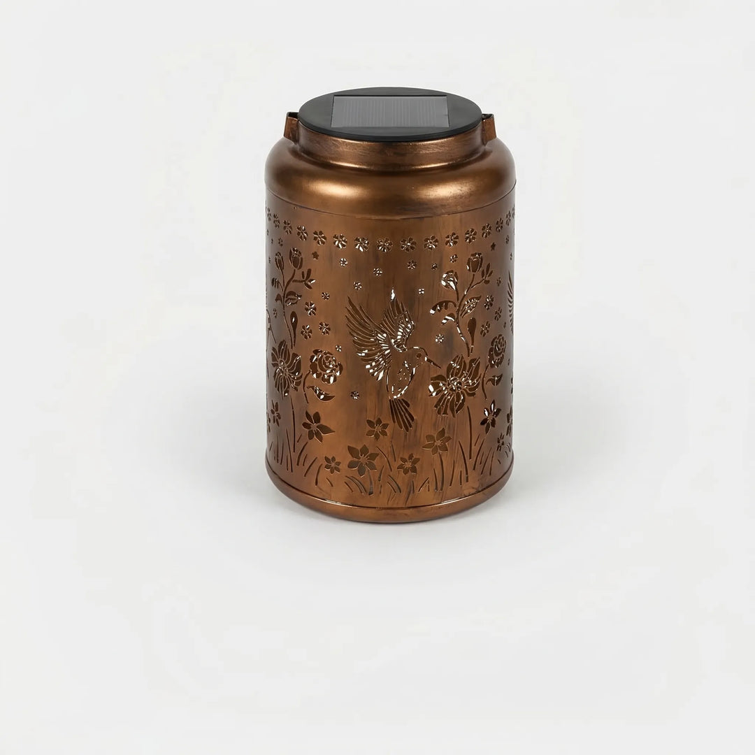 Lumivara - Decorative Solar Lantern With Cutout Design