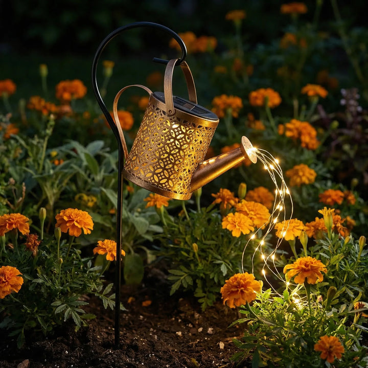 Lumivera - Solar Watering Can Garden Stake Light