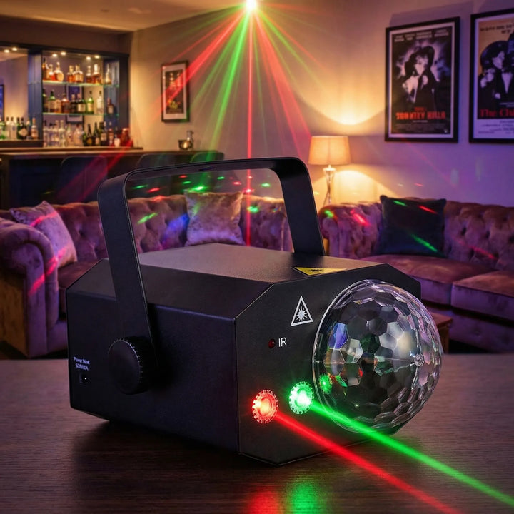 Lumivortex - 2-In-1 Laser And LED Disco Light