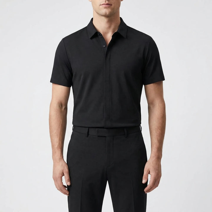 Luxivo - Short Sleeve Polo And Trouser Set
