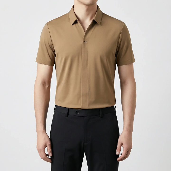 Luxivo - Short Sleeve Polo And Trouser Set