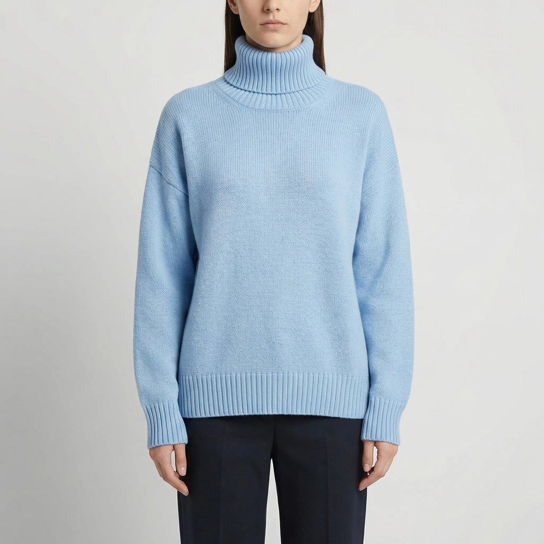 Neckura - Ribbed Rollneck Knit Sweater
