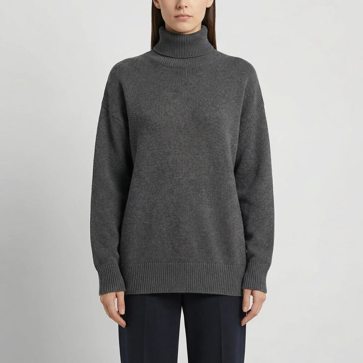 Neckura - Ribbed Rollneck Knit Sweater