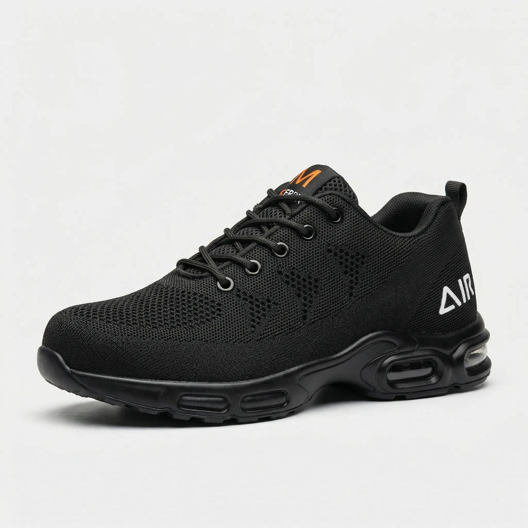 Nexorun - Lightweight Black Lace-Up Safety Shoe