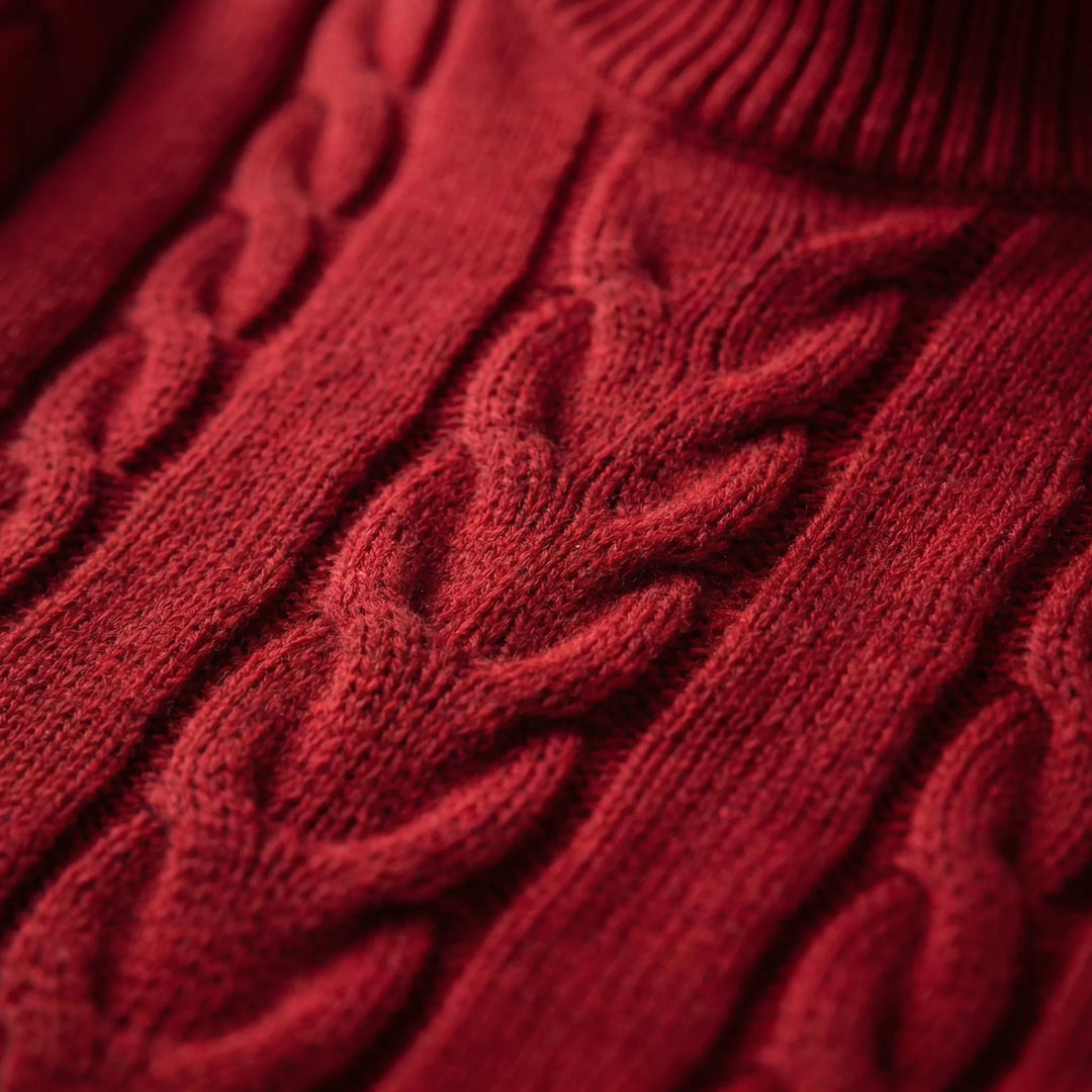 Norrvik - Relaxed-Fit Cable-Knit Turtleneck Sweater