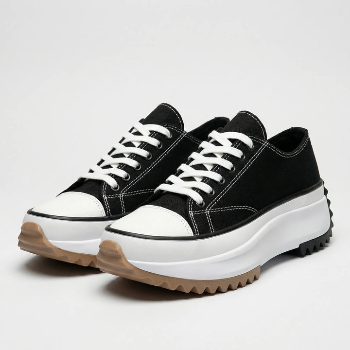 Platavy - Lace-Up Platform Sneaker For Women