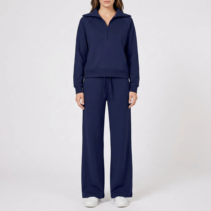 Relaxo - Coordinated Wide-Leg 2-Piece Set