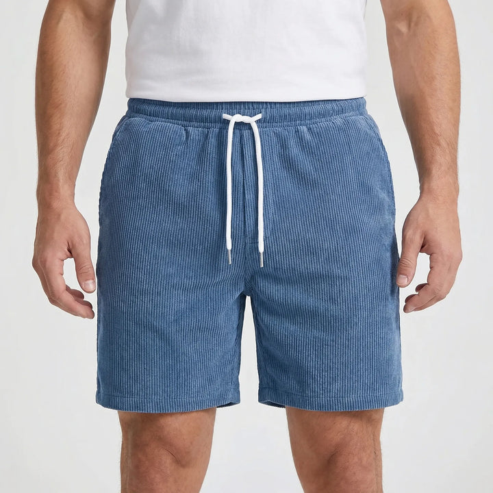 Ribvelo - Ribbed Texture Casual Men's Shorts
