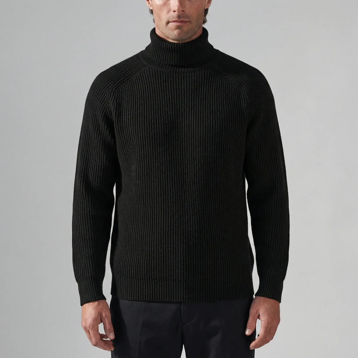 Rollnek - Slim Fit Ribbed Turtleneck Sweater