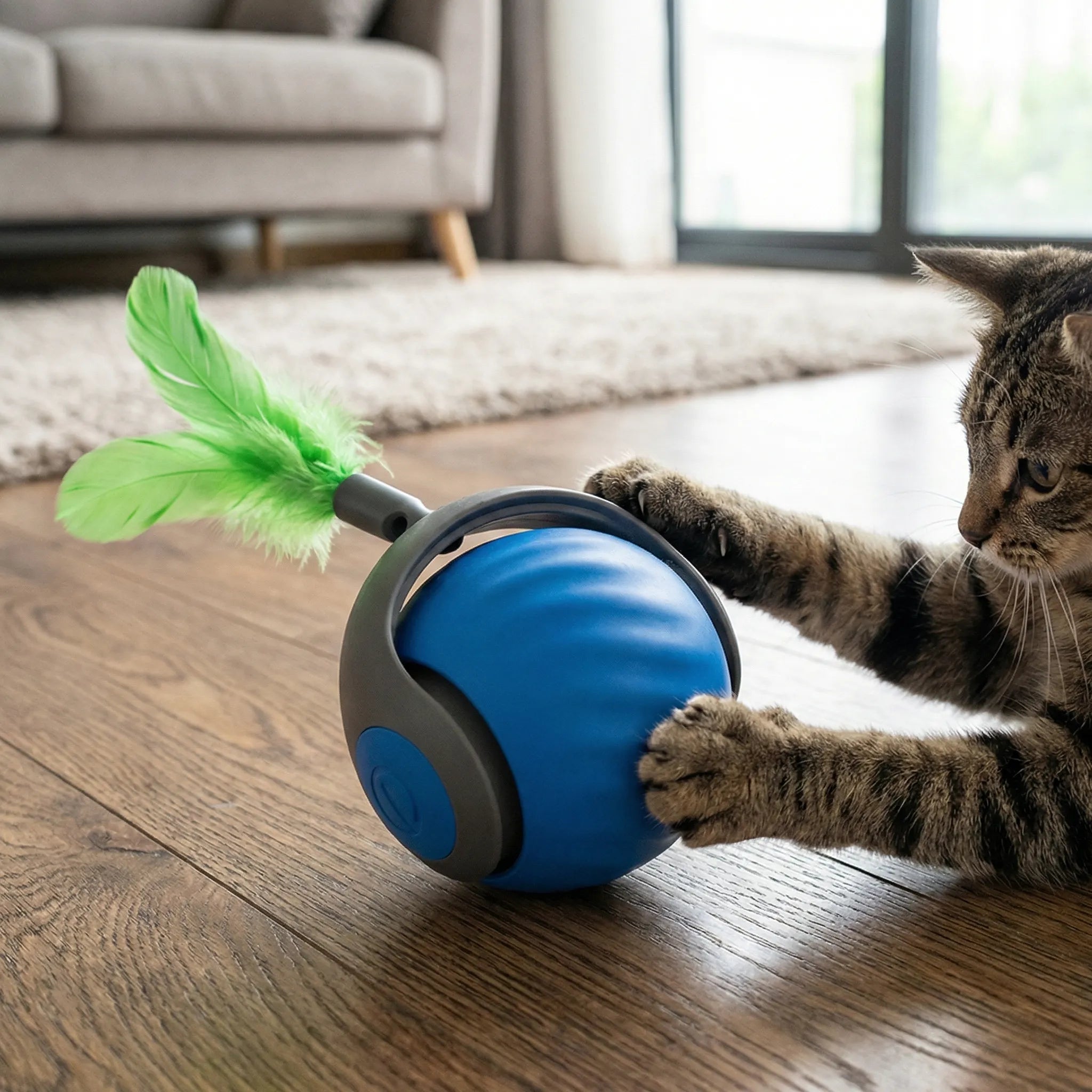 Self-Rolling Cat Toy Ball - Motion Sensor - Rechargeable – Haikutokyo
