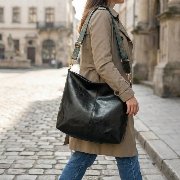 Rovanex - Vintage-Style Roomy Shoulder Bag
