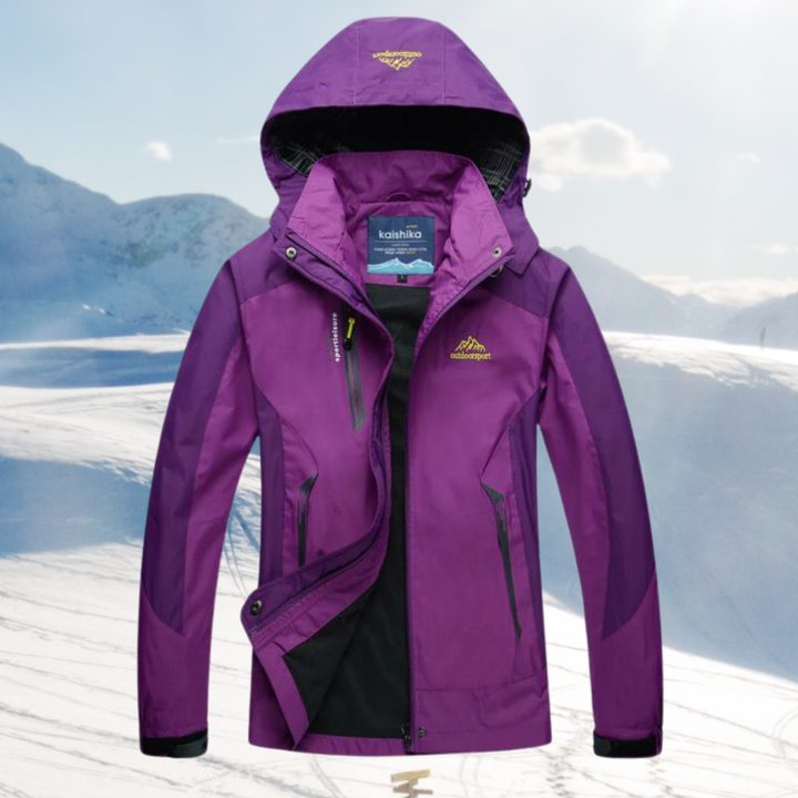 女性用フード付きアウトドアパフォーマンスジャケット