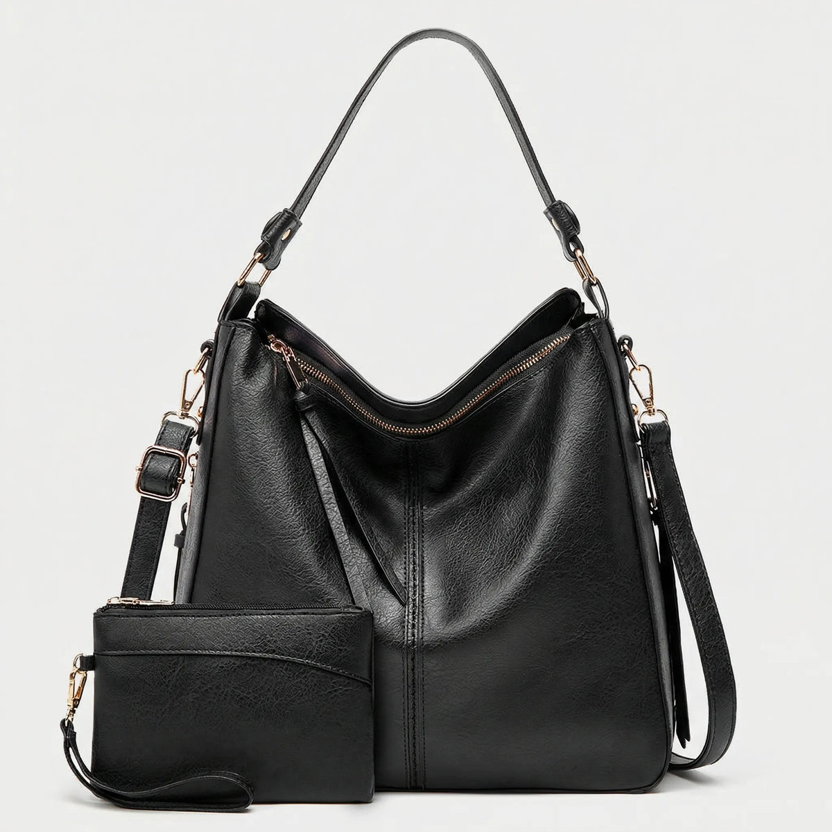 Satcheva - Spacious Hobo Shoulder Tote Bag