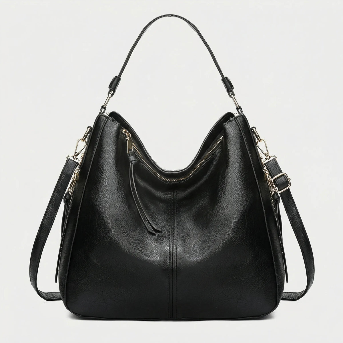Satcheva - Spacious Hobo Shoulder Tote Bag