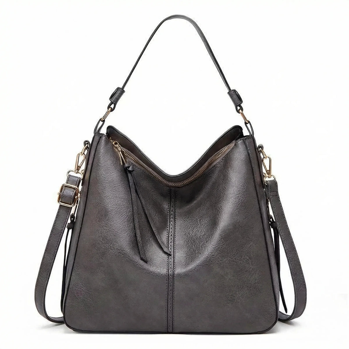 Satcheva - Spacious Hobo Shoulder Tote Bag