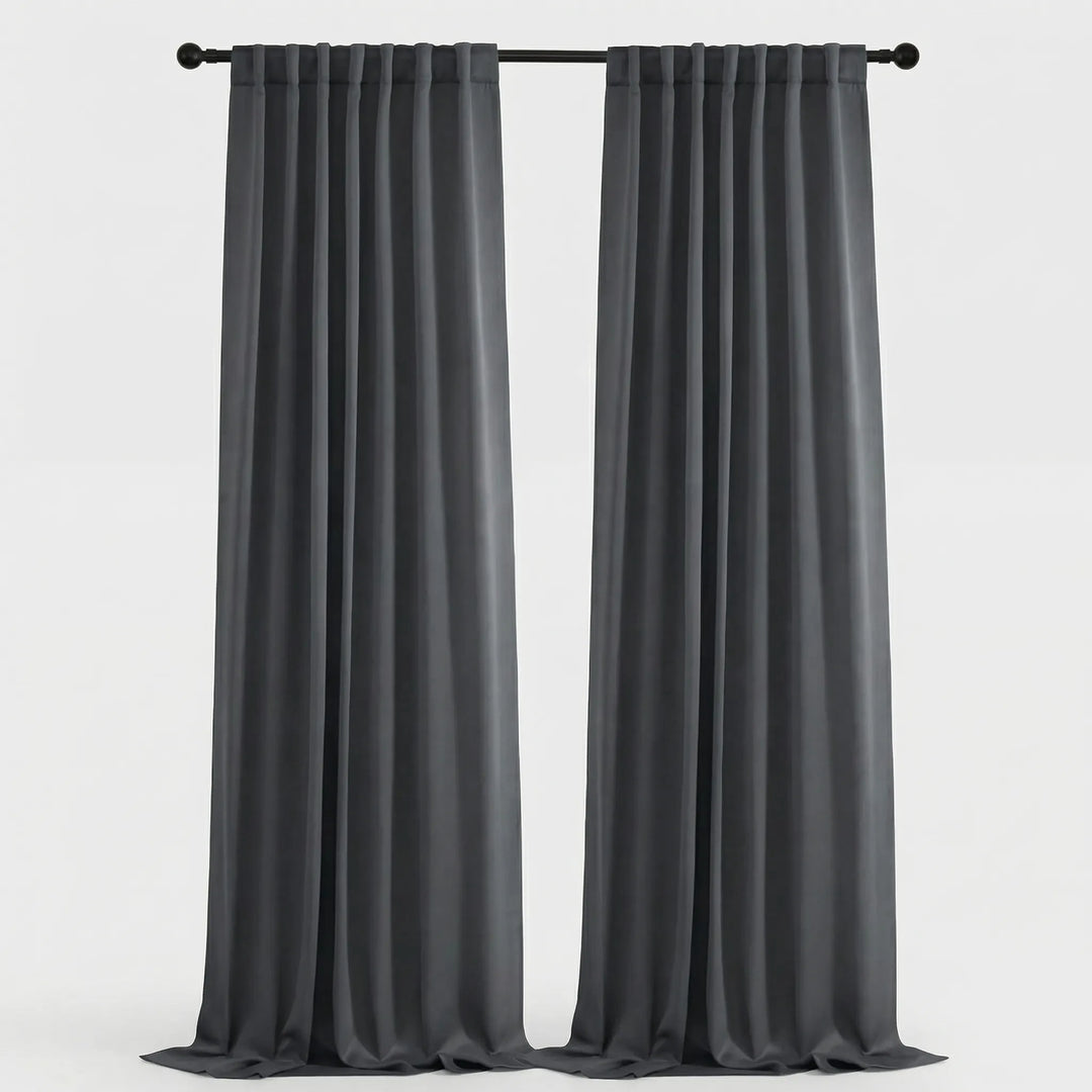 Shadorra - Thermal Blackout Rod Pocket Curtain Panels