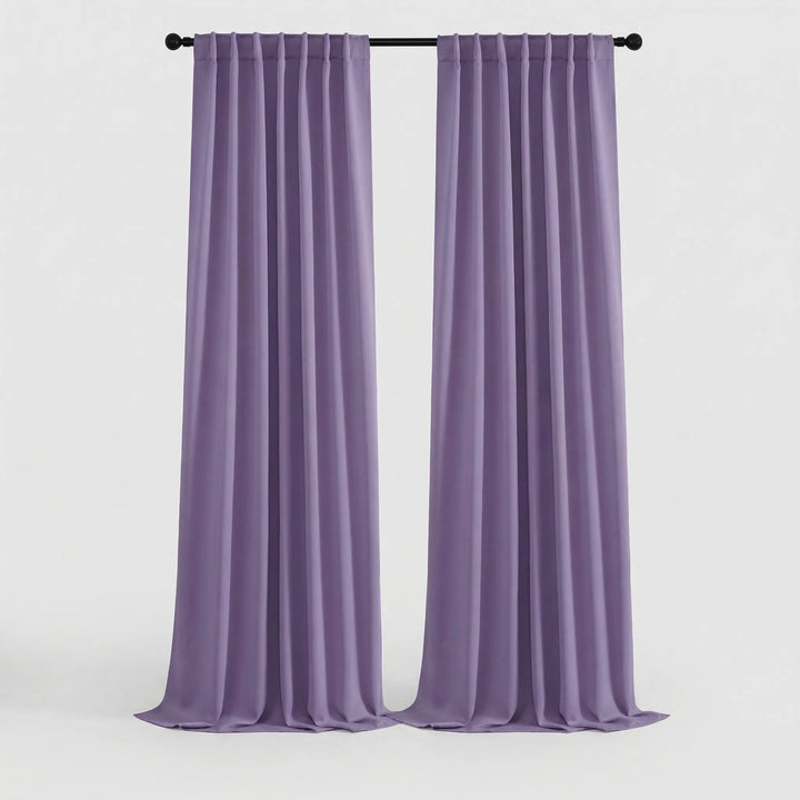 Shadorra - Thermal Blackout Rod Pocket Curtain Panels