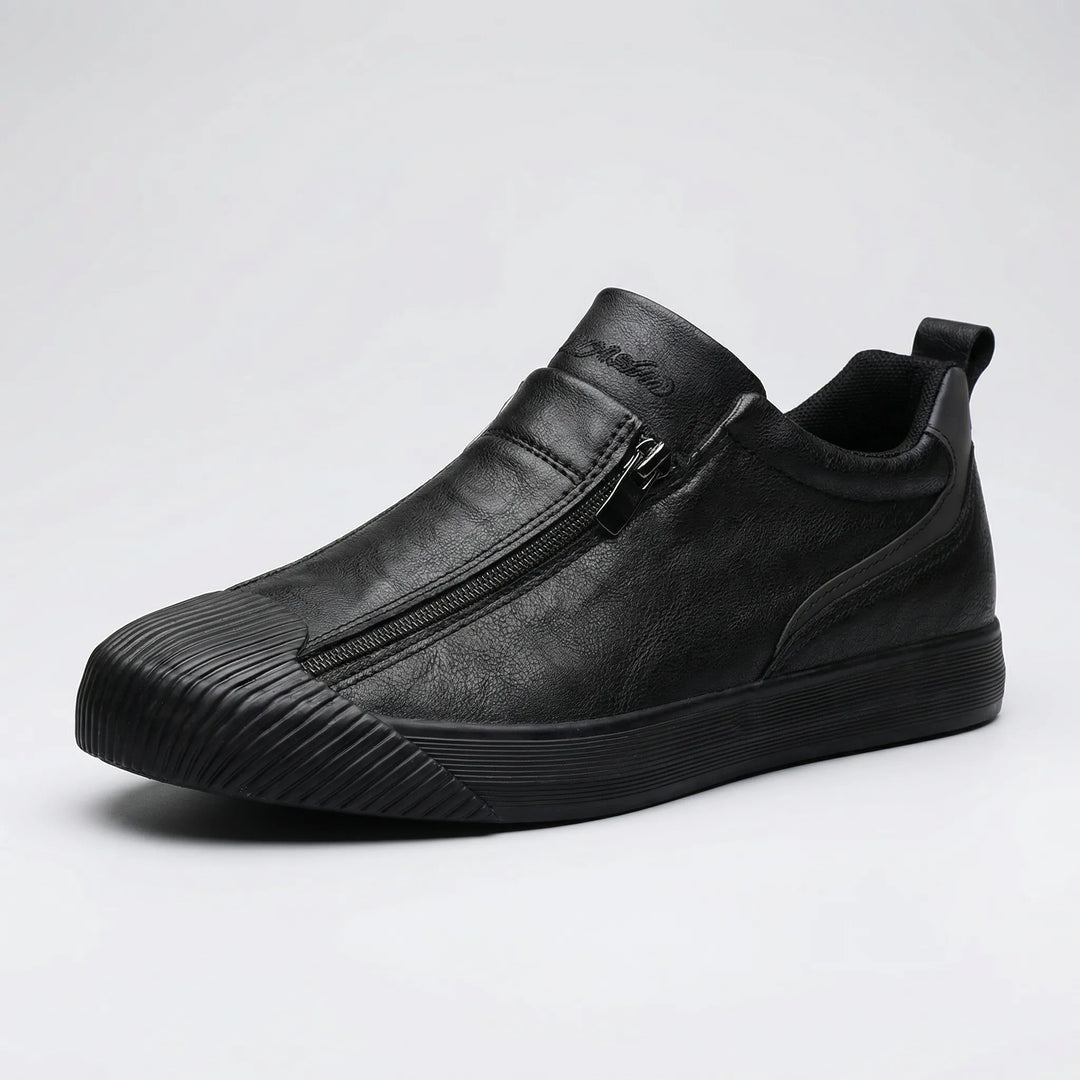 Slyvoro - Low-Profile Zip-Entry Casual Sneaker