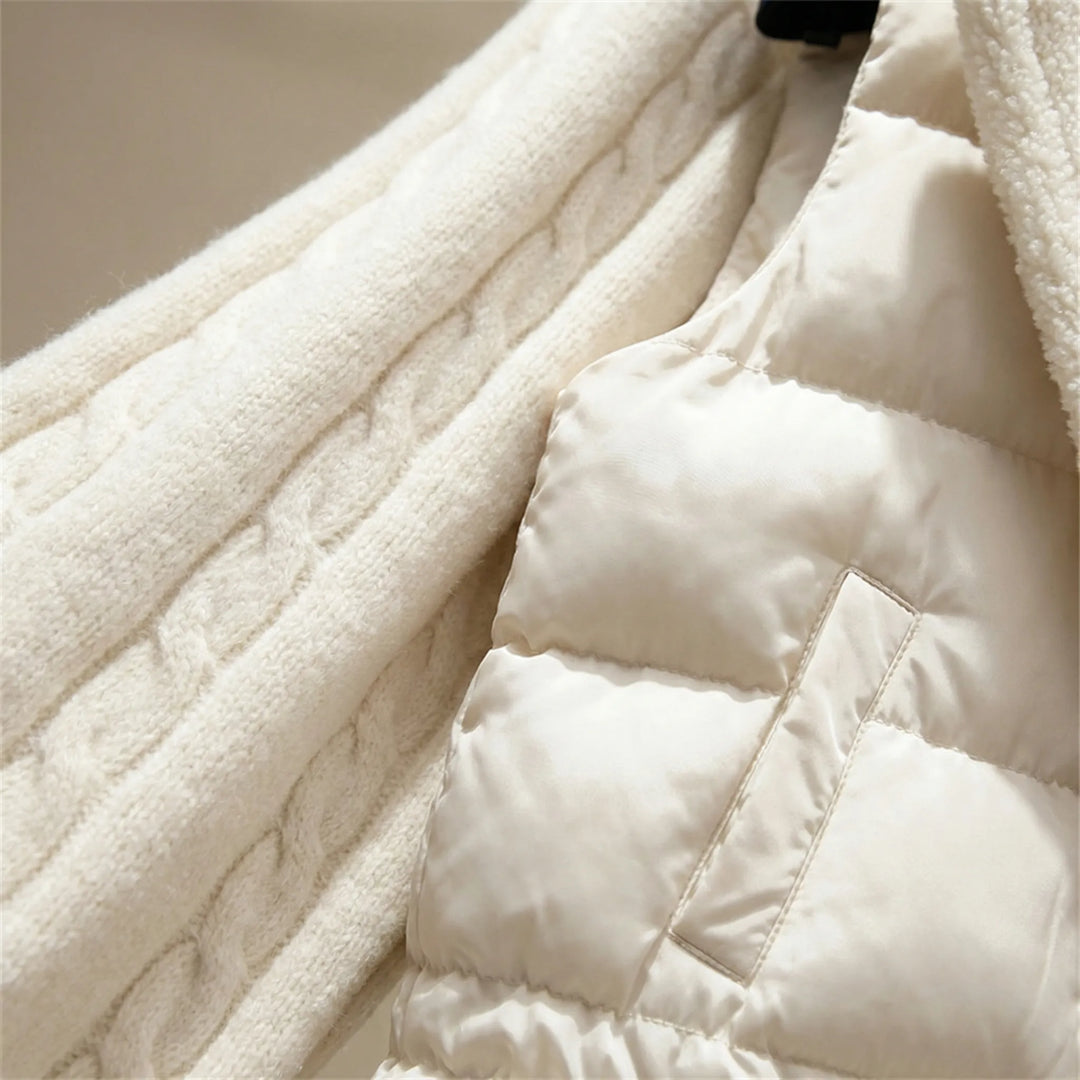 Snowelle - 3-Piece Knit And Puffer Vest Set