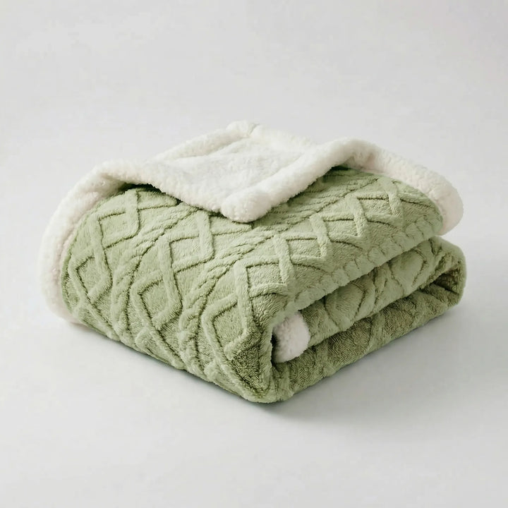 Snuvrex - Reversible Double-Sided Sherpa Throw Blanket