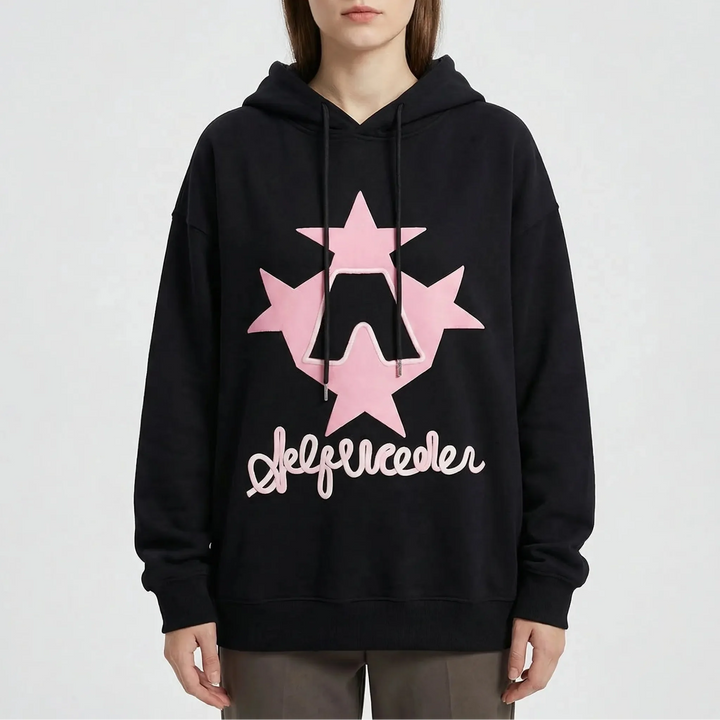 Stellovex - Oversized Graphic Embroidered Hoodie