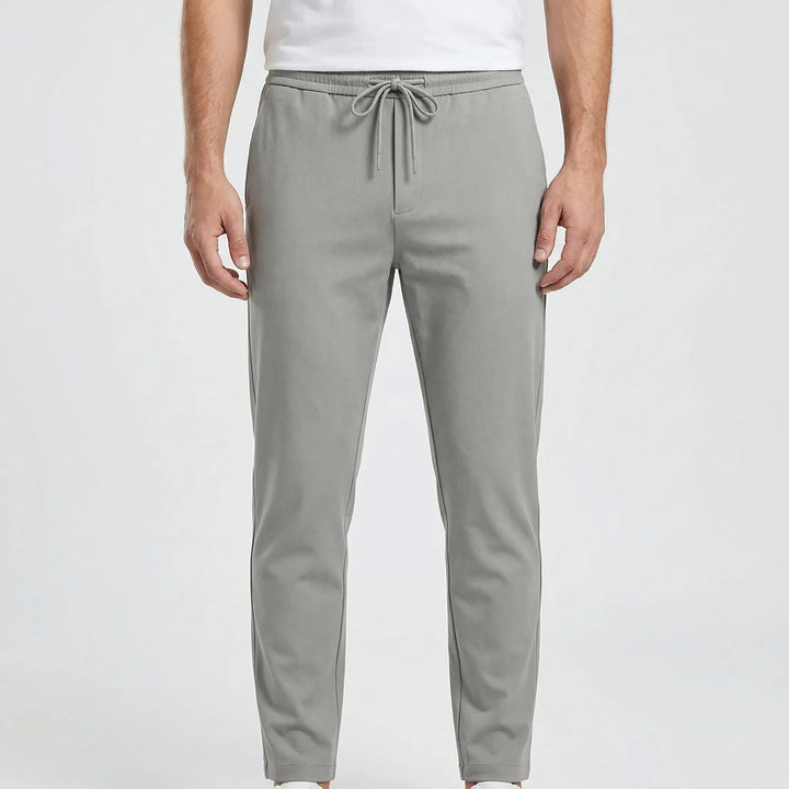 Straxen - Straight-Cut Stretch Trousers For Men