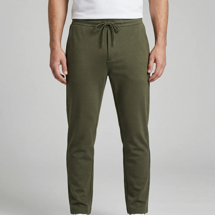 Straxen - Straight-Cut Stretch Trousers For Men