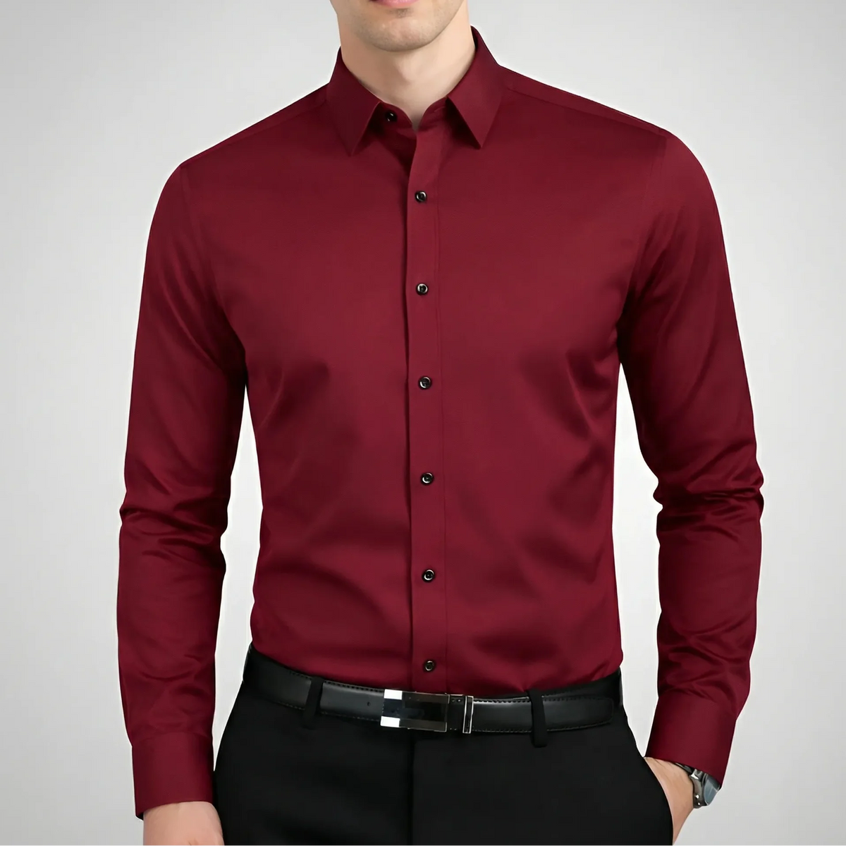 Strexivo - 4-Way Stretch Long-Sleeve Dress Shirt