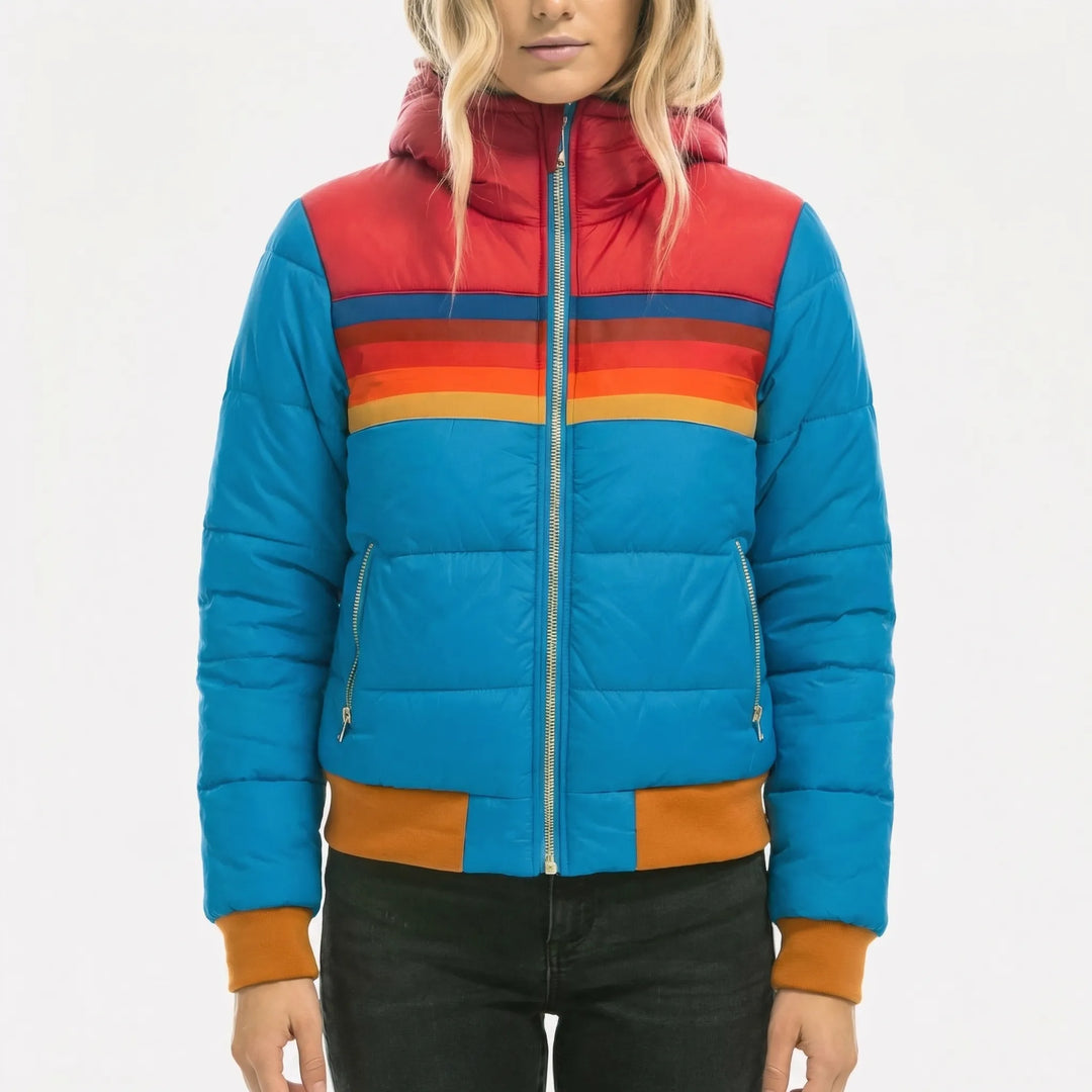 Strivona - Hooded Quilted Puffer Jacket Women