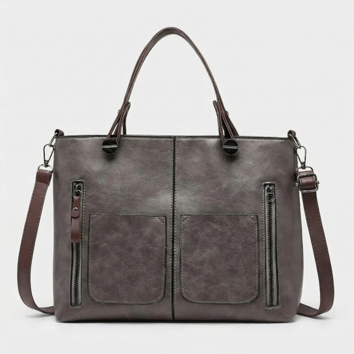 Struxen - Structured Top-Handle Shoulder Bag
