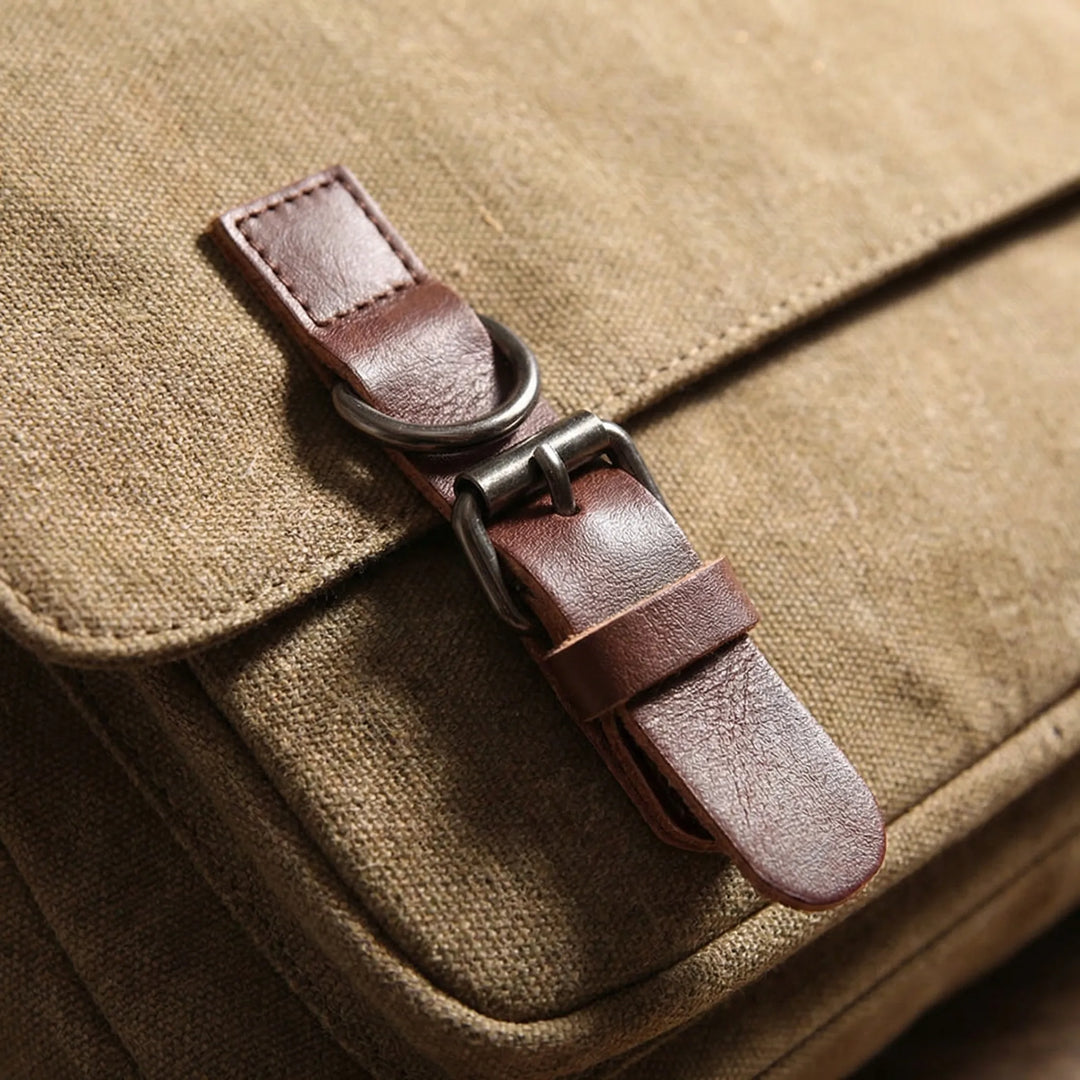 Traveaux - Adjustable Strap Canvas Messenger Bag