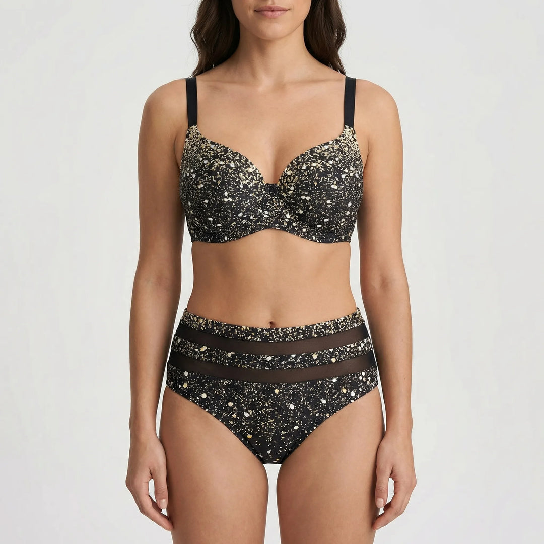 Tropivelle - High-Waist Tropical Leaf Print Bikini