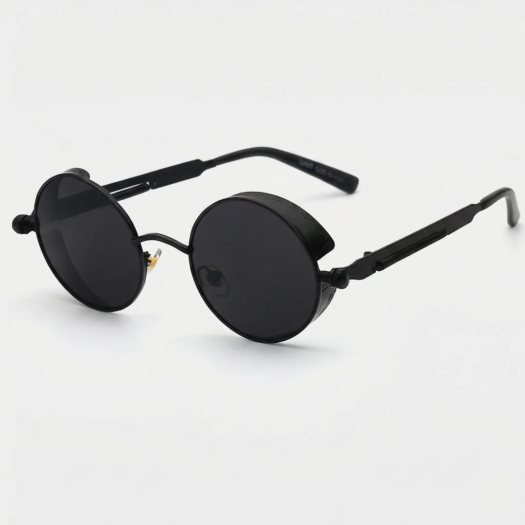 Vaultex - Round Lens Punk Style Sunglasses