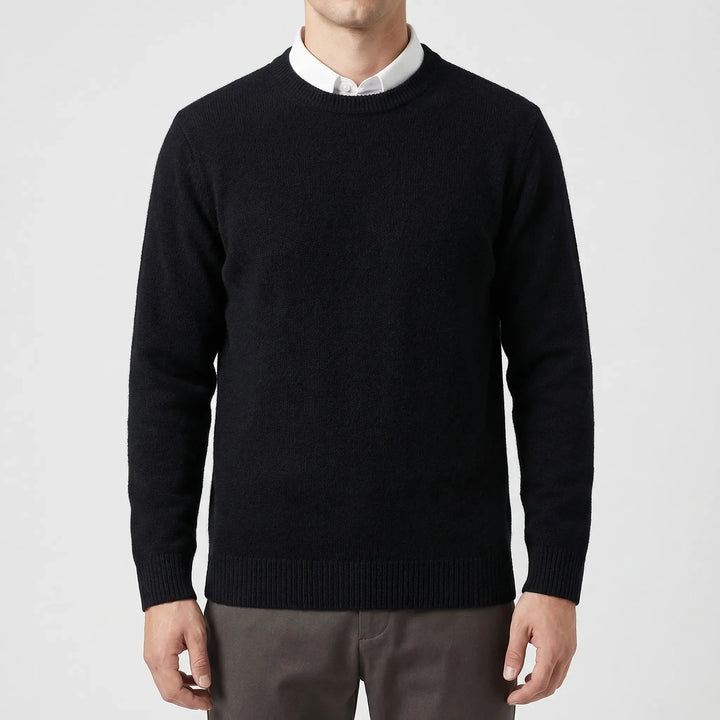 Velmoro - Relaxed Fit Crew Neck Sweater