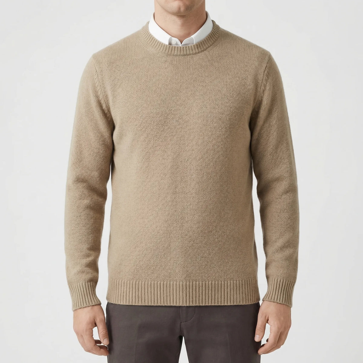Velmoro - Relaxed Fit Crew Neck Sweater