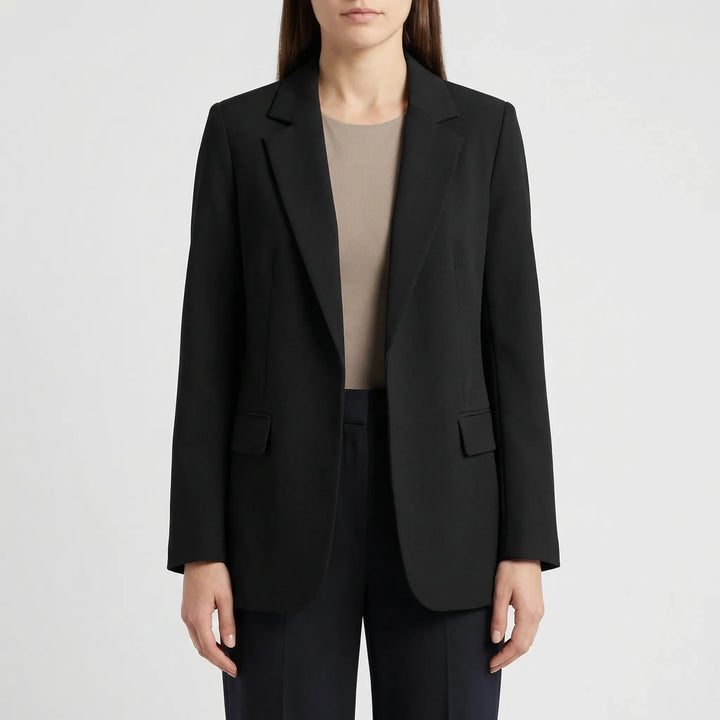 Veltona - Open-Front Women's Long Blazer