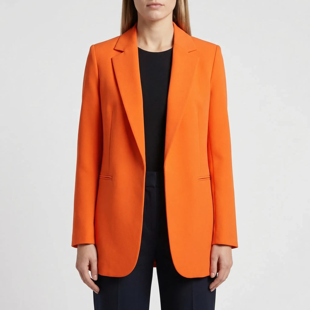 Veltona - Open-Front Women's Long Blazer